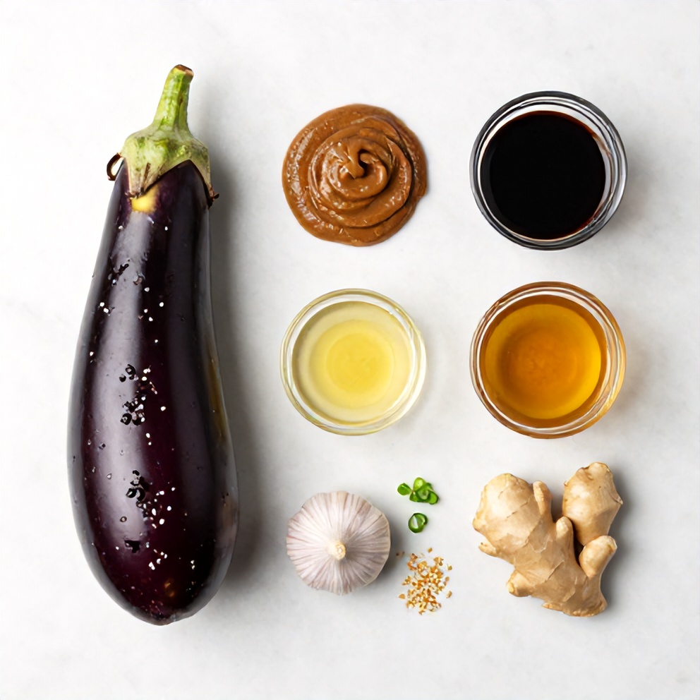 Ingredients for Miso Glazed Eggplant