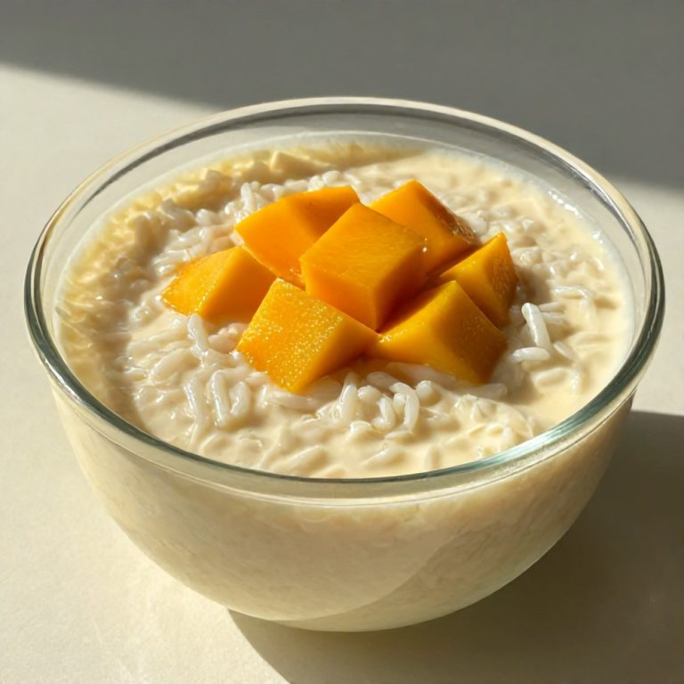 Easy No-Bake Mango Coconut Rice Pudding