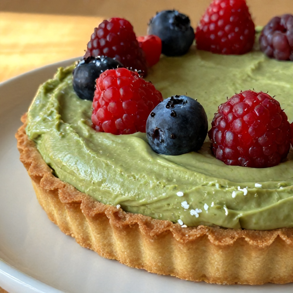 Easy No-Bake Matcha Coconut Cream Tart