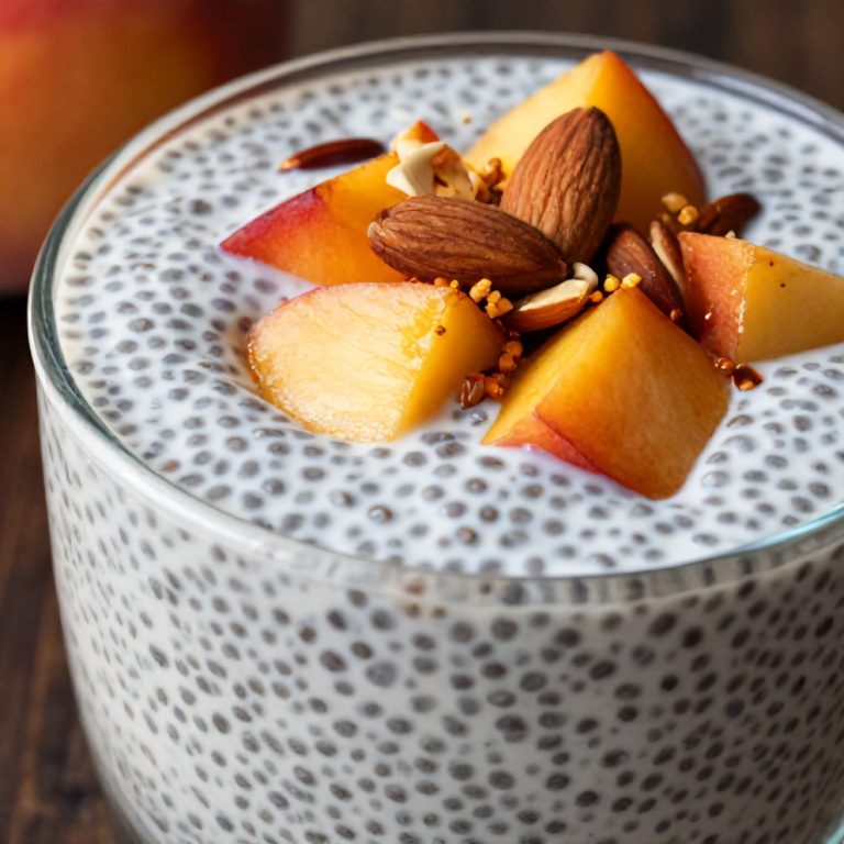Easy Peach Chia Pudding