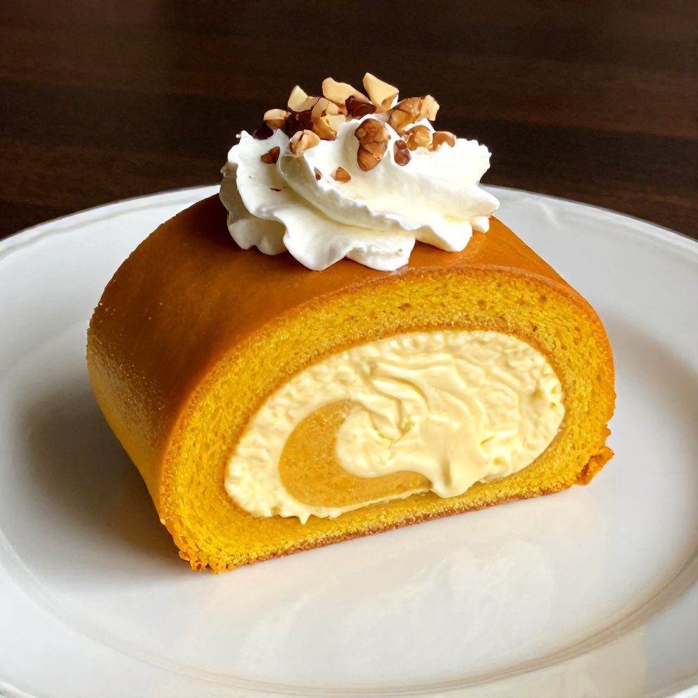 Pumpkin Roll with Cream Cheese Filling