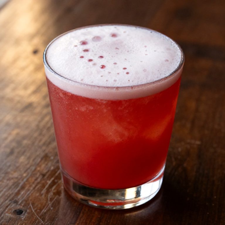 Raspberry Passionfruit Tequila Sour
