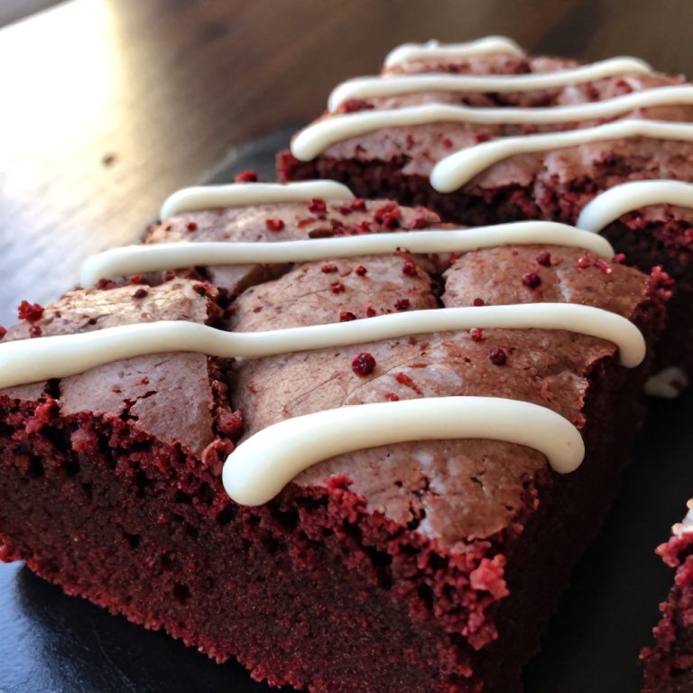 Easy Red Velvet Brownies
