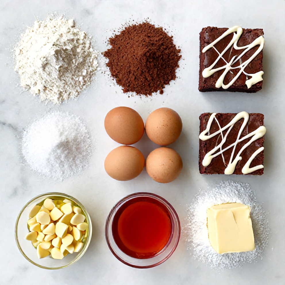Red Velvet Brownie Ingredients