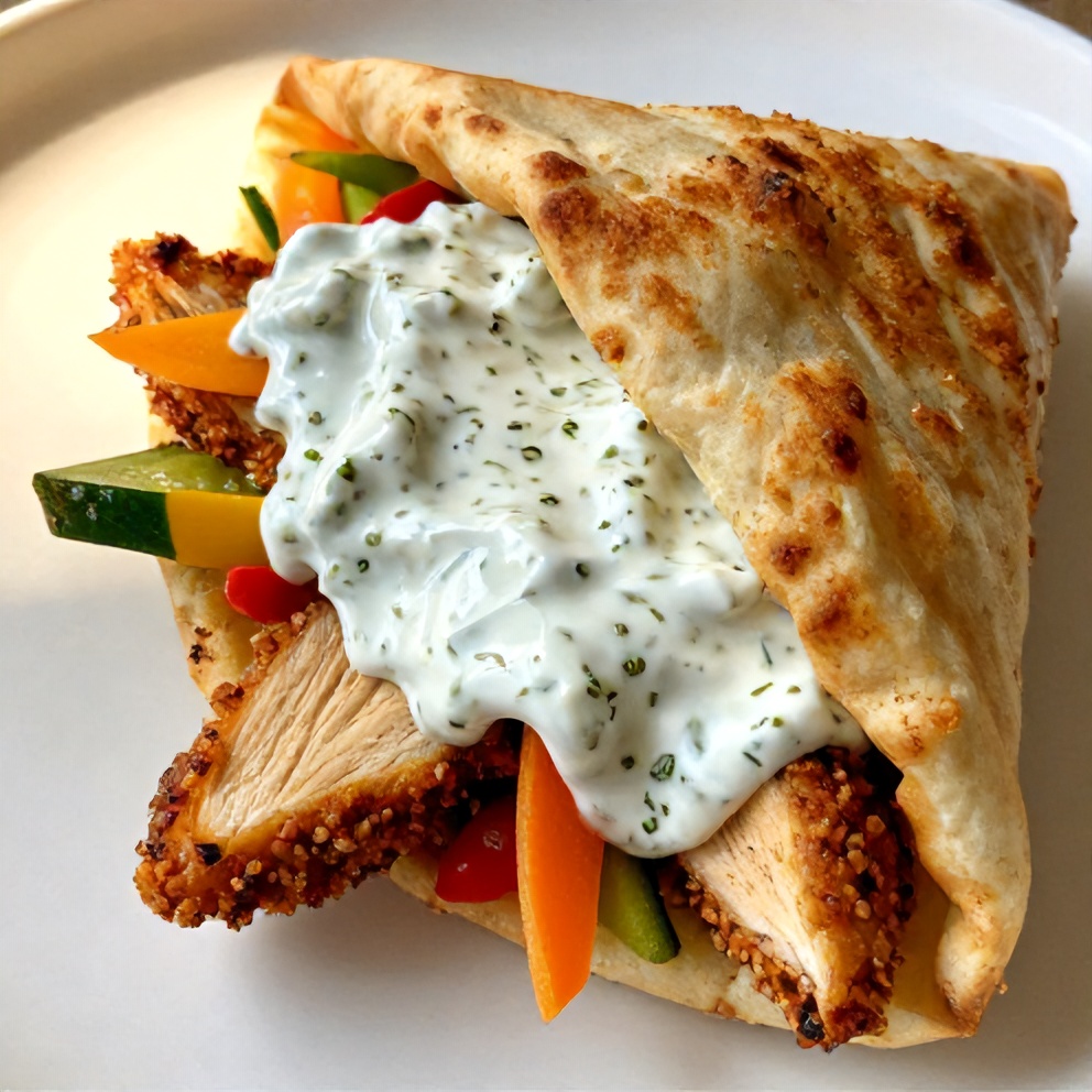 Easy Sheet Pan Chicken Pitas