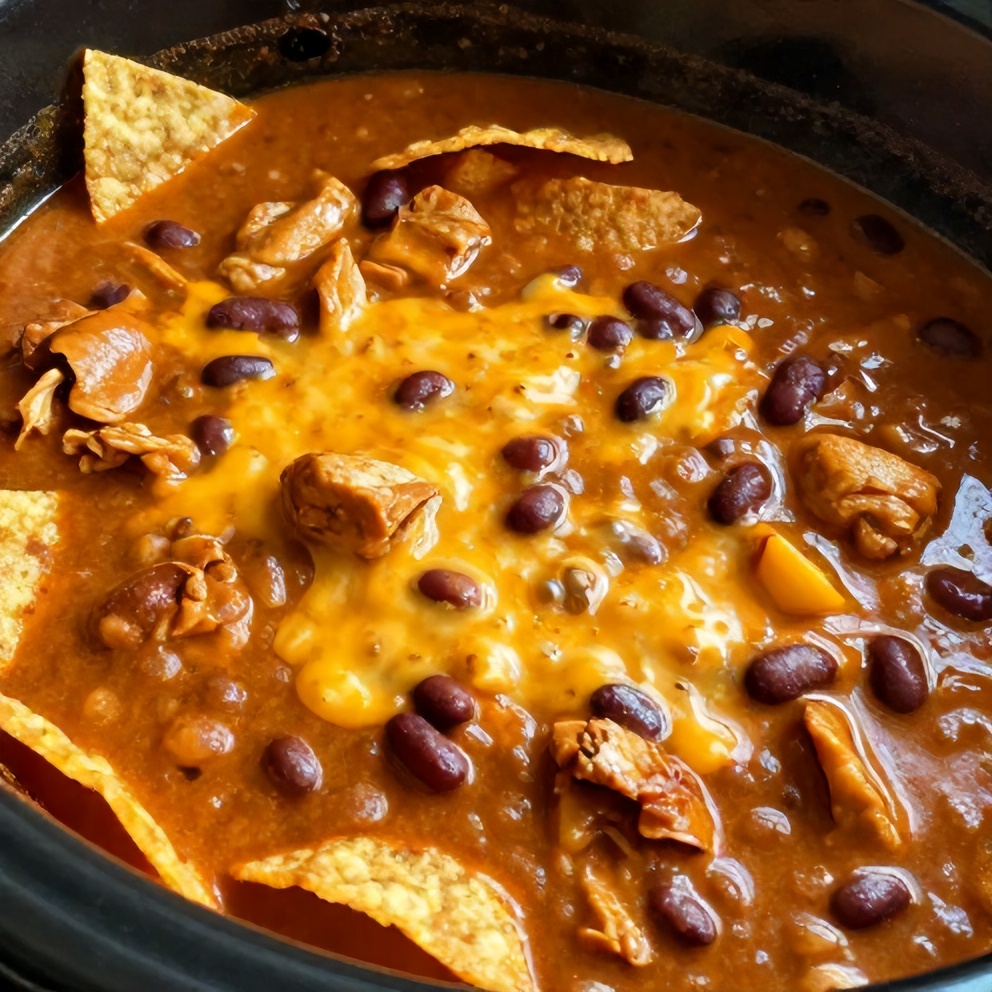 Easy Slow Cooker Buffalo Chicken Chili