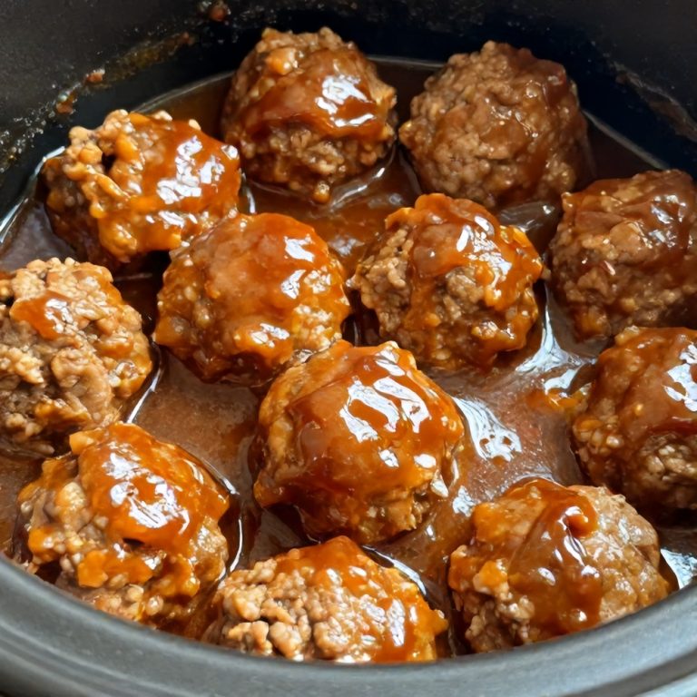 Easy Slow Cooker Sweet and Sour Meatballs