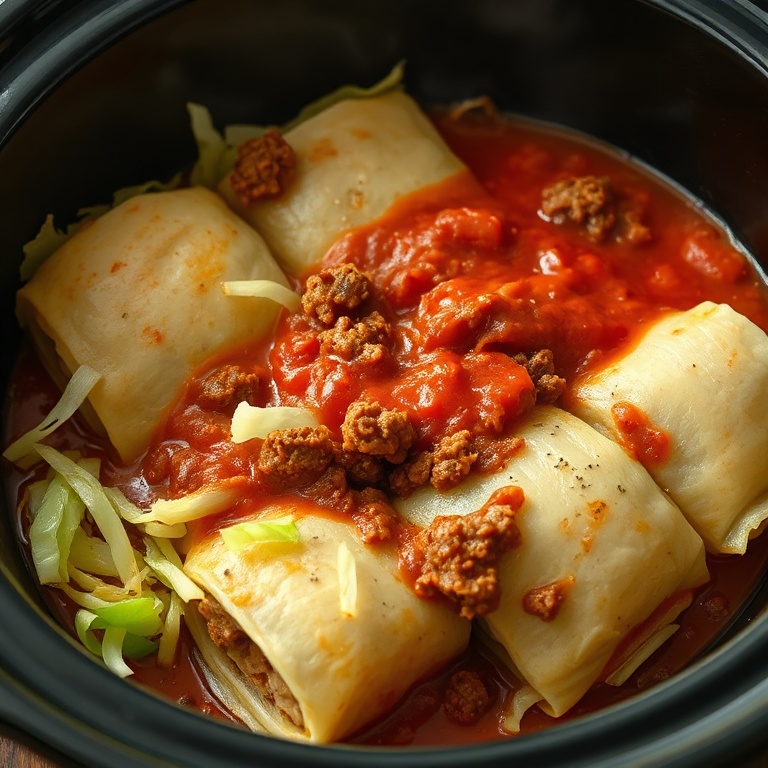 easy slow cooker unstuffed cabbage rolls