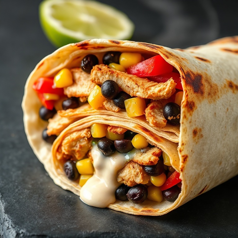 easy southwest chicken wrap recipe