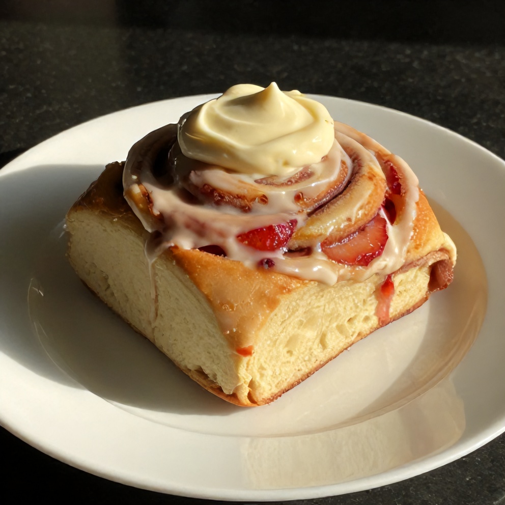 Easy Better Than Takeout Strawberry Cinnamon Rolls