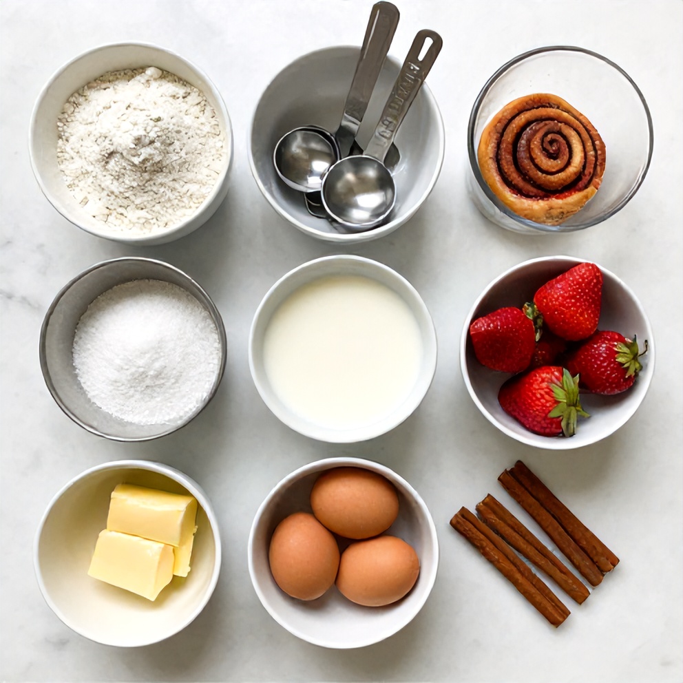 Easy Strawberry Cinnamon Rolls Ingredients
