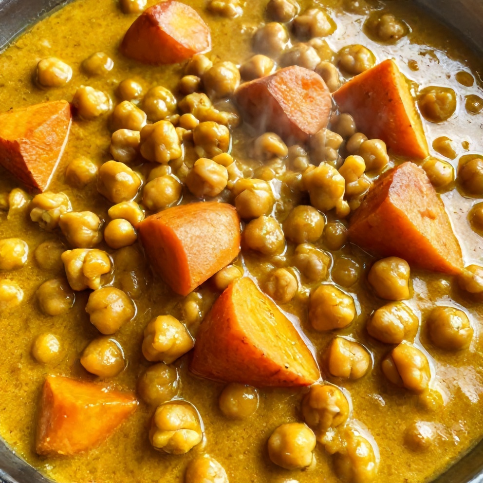 Easy Sweet Potato Chickpea Curry