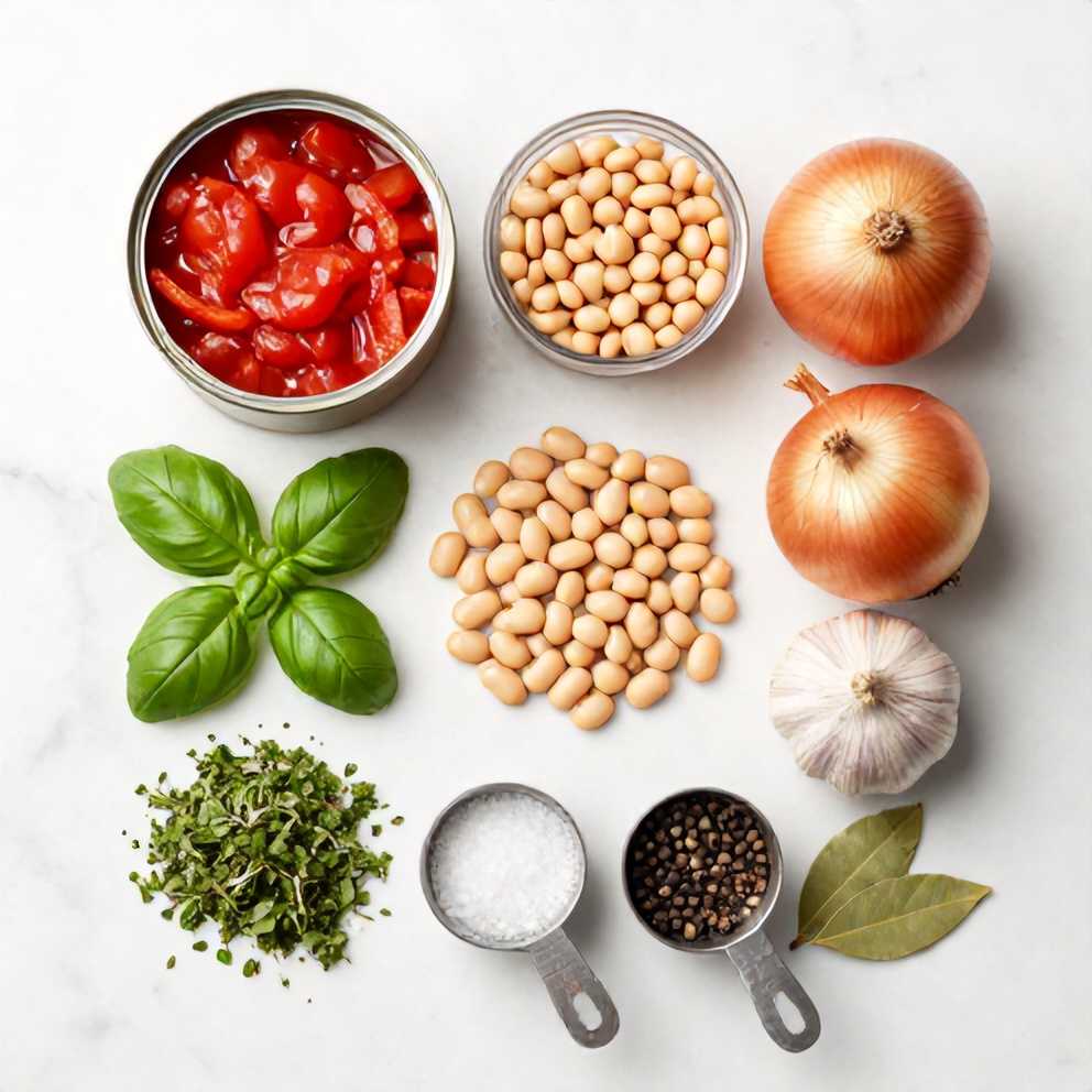 Tomato and White Bean Soup Ingredients