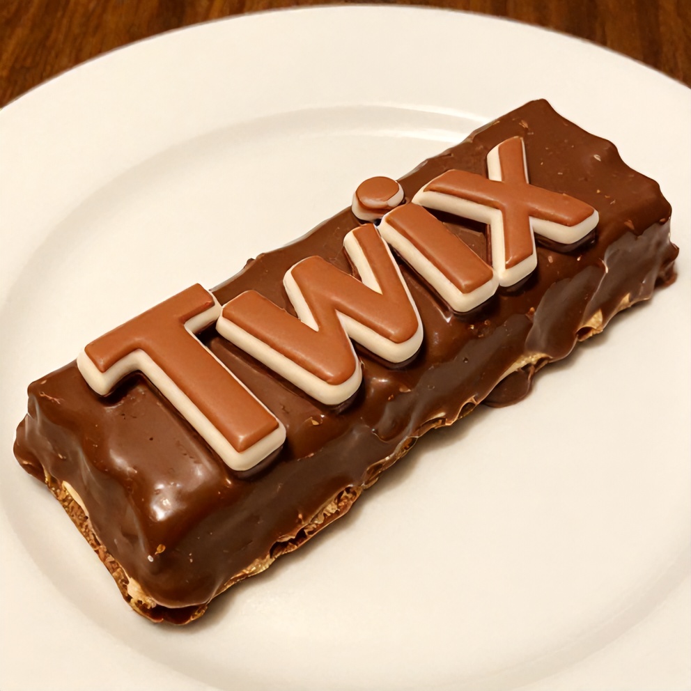 Twix cookie bars on a plate