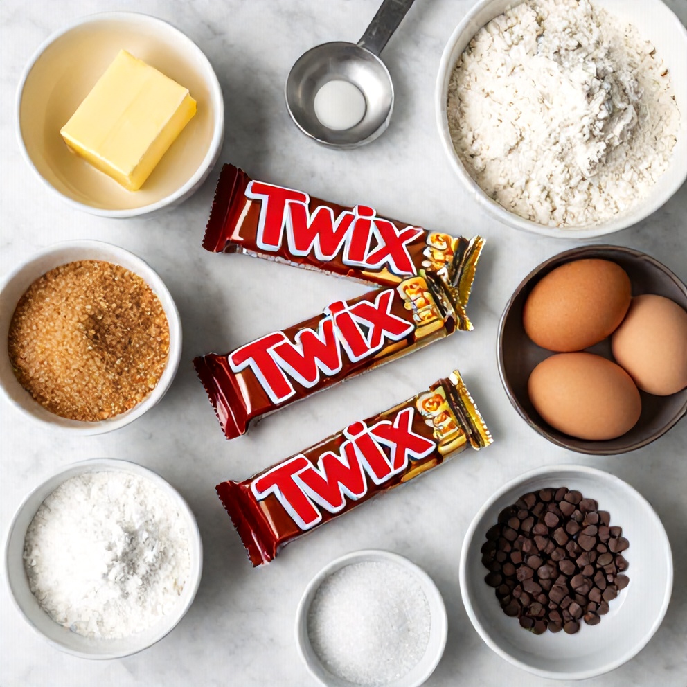 Twix cookie bars ingredients