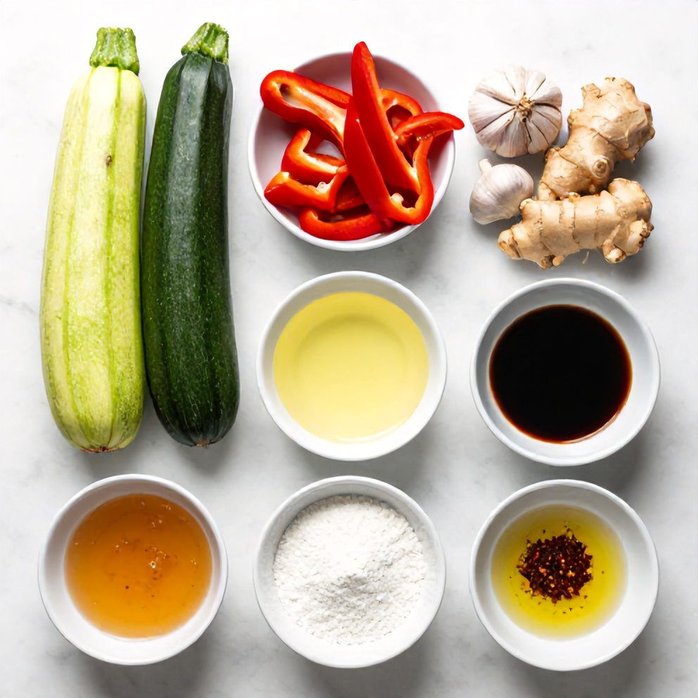 Zucchini Stir Fry Ingredients