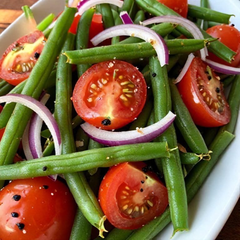 Fresh Green Bean and Tomato Salad