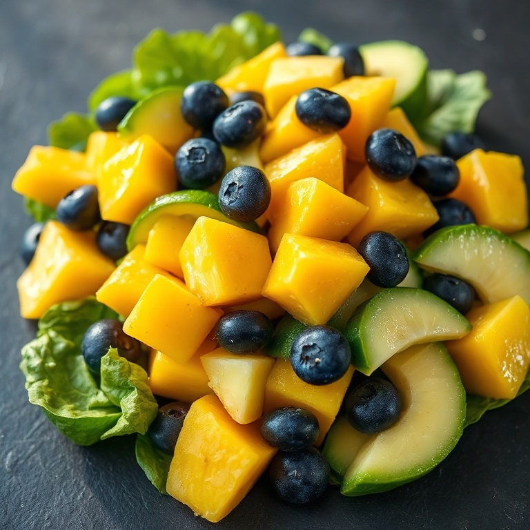 fresh mango cucumber salad