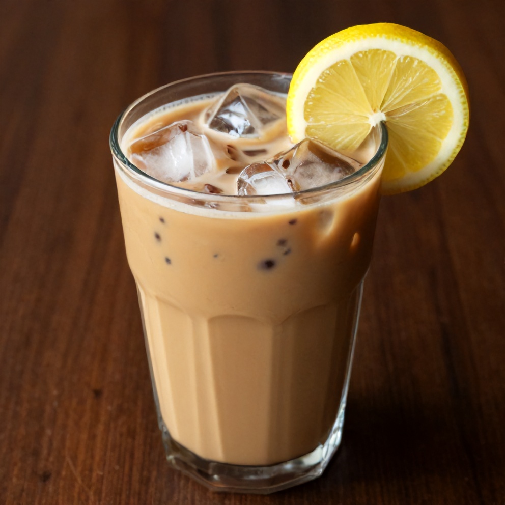 hibiscus cardamom iced latte