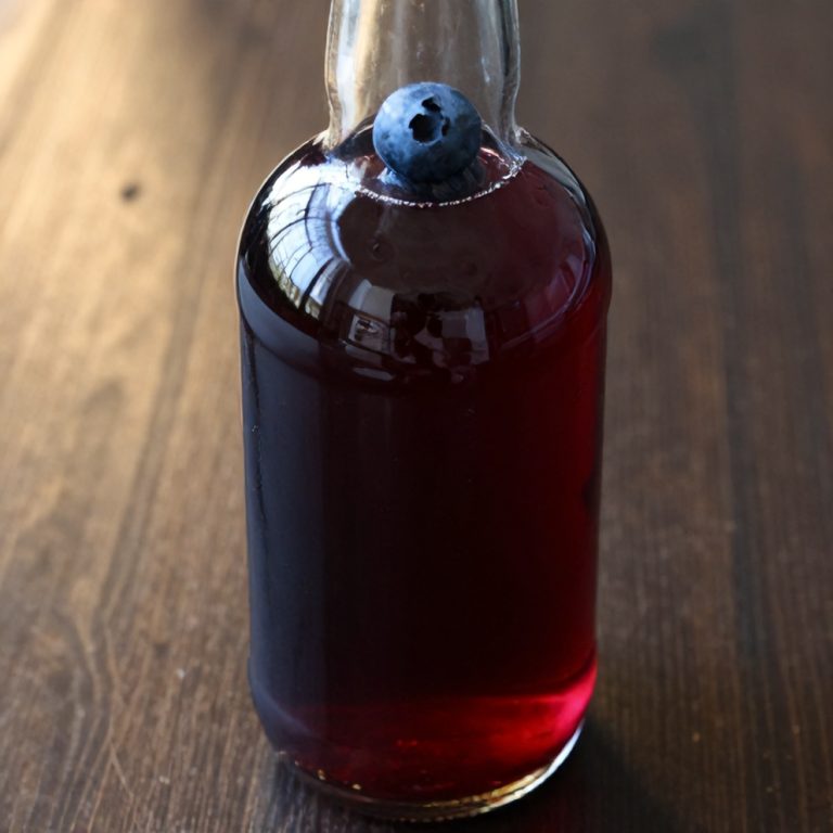 homemade sugar free blueberry syrup