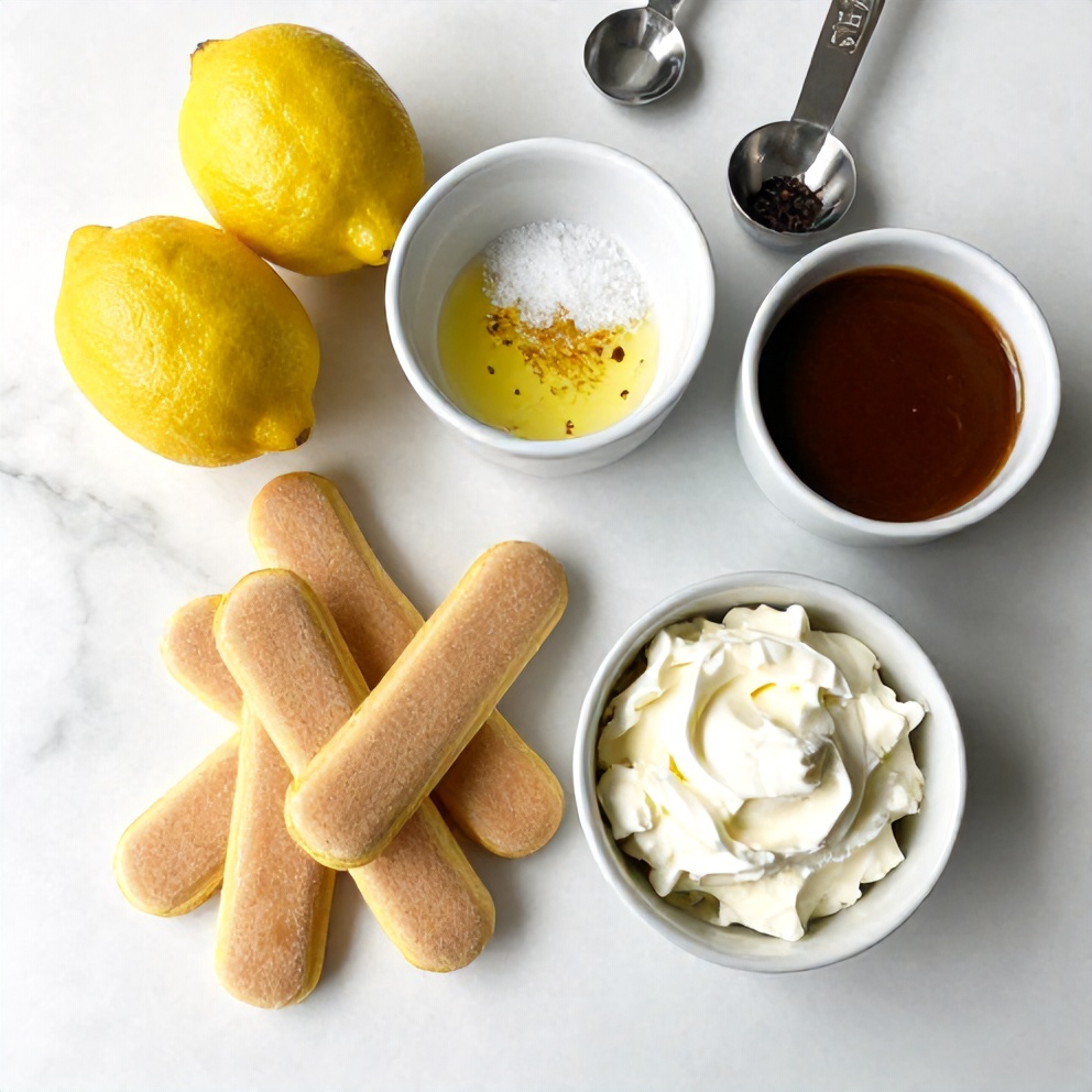 Lemon Tiramisu Ingredients