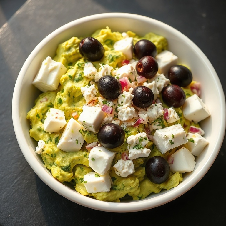 mediterranean avocado egg salad