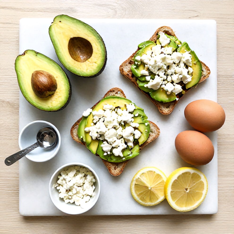 Mediterranean Avocado Toast Ingredients