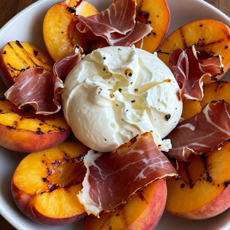 Mediterranean Grilled Peach Salad