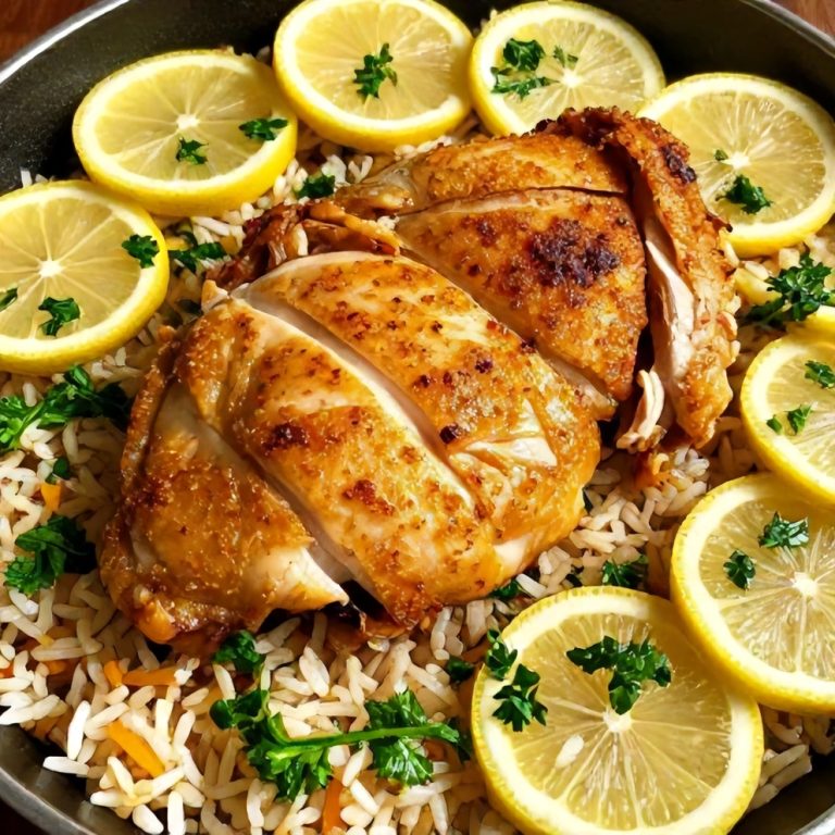 one-pan lemon chicken and rice