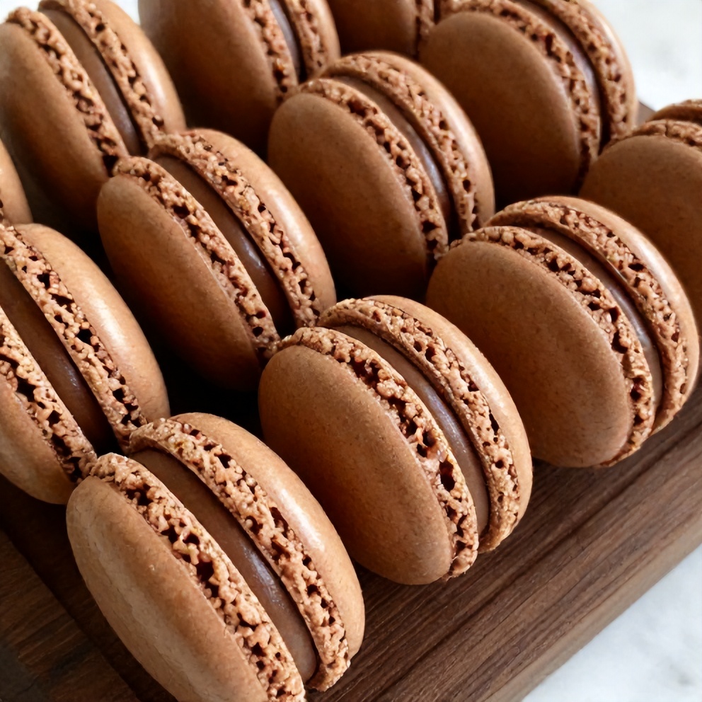 chocolate macarons