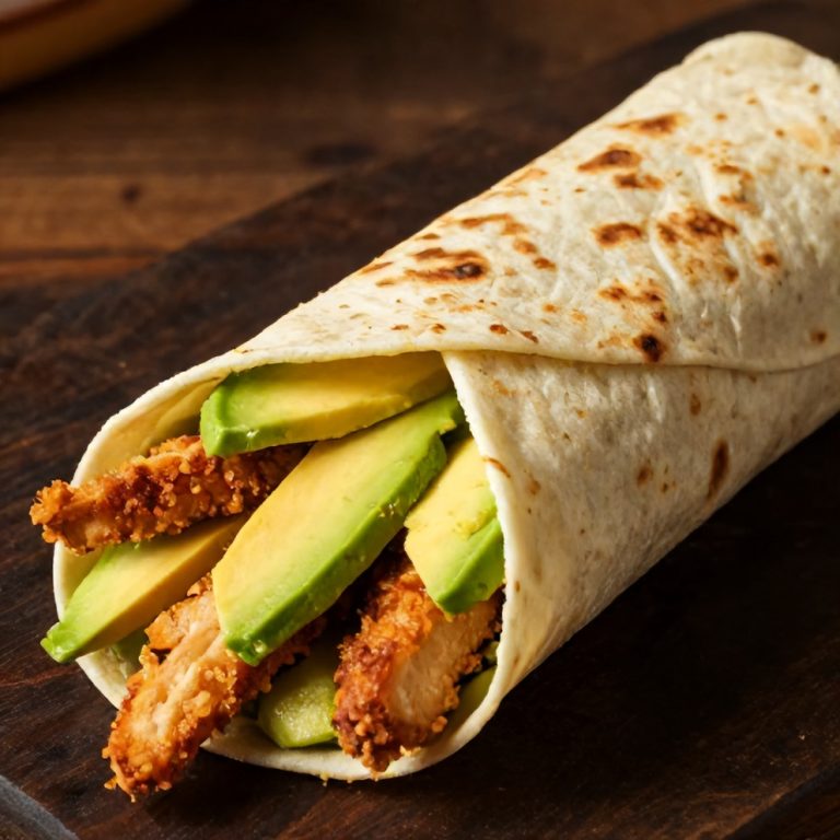 Quick Chicken Avocado Wrap