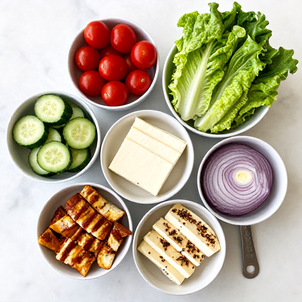Halloumi Bowl Ingredients