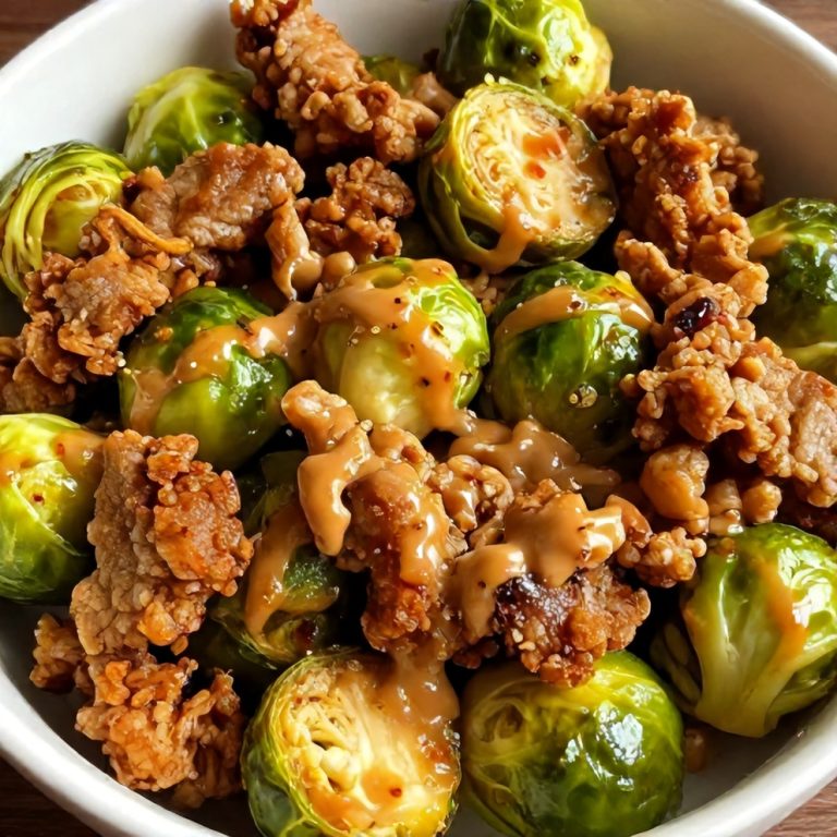 Quick Spicy Pork Brussels Sprouts Bowls