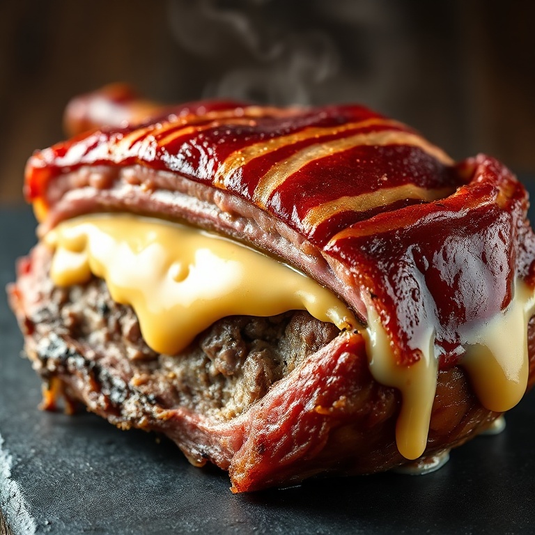 stuffed smoked beef chops three cheeses bacon