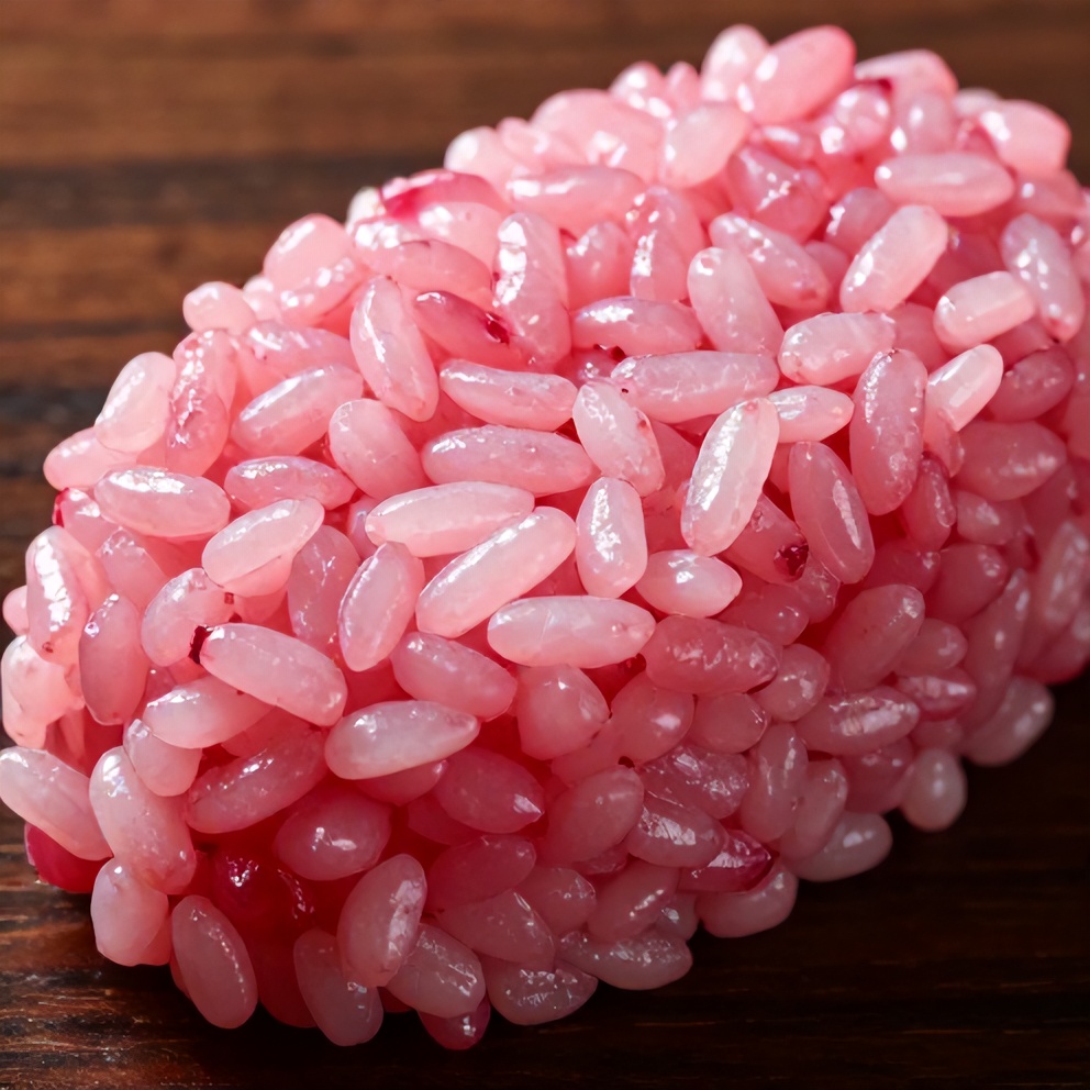 Vibrant Pink Sushi Rice