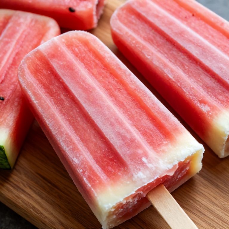 Watermelon Coconut Popsicles