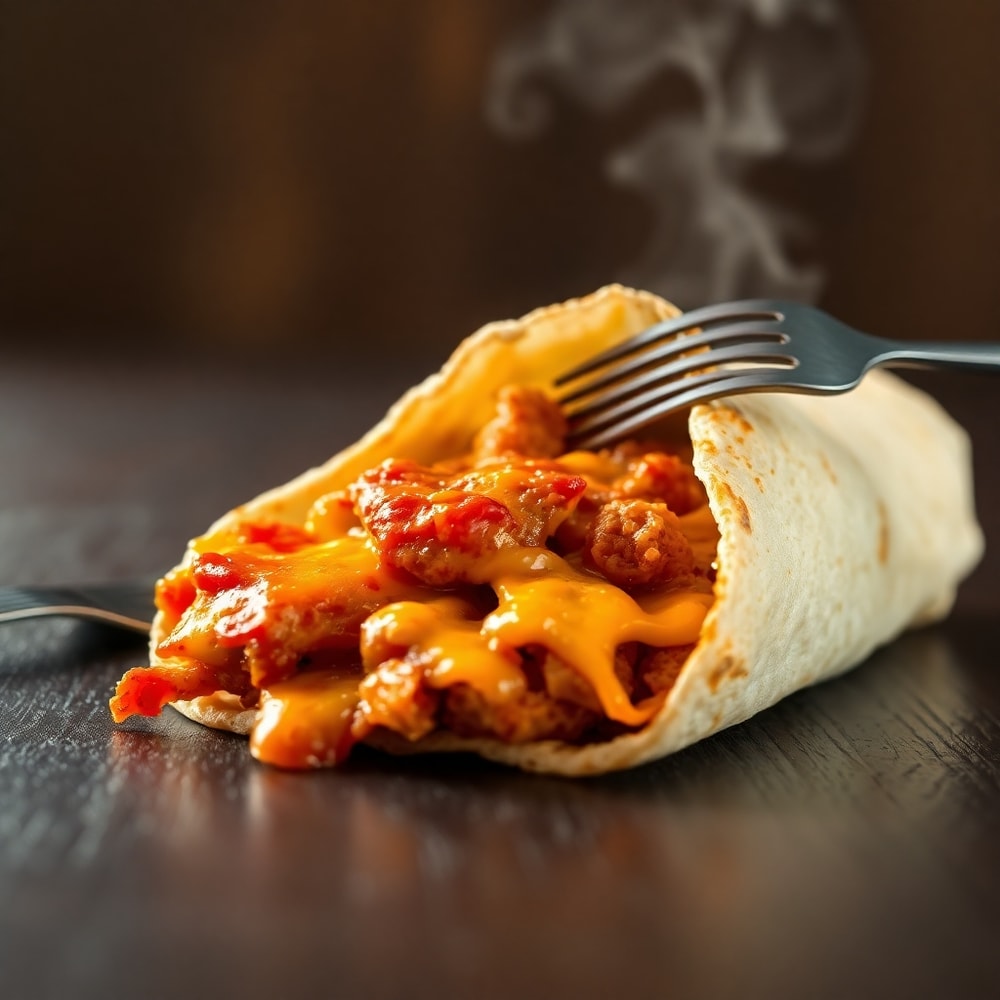 10-minute BBQ chicken wrap