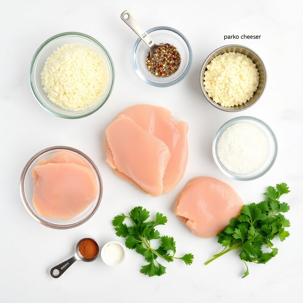 Raw Ingredients for Air Fryer Chicken Bites