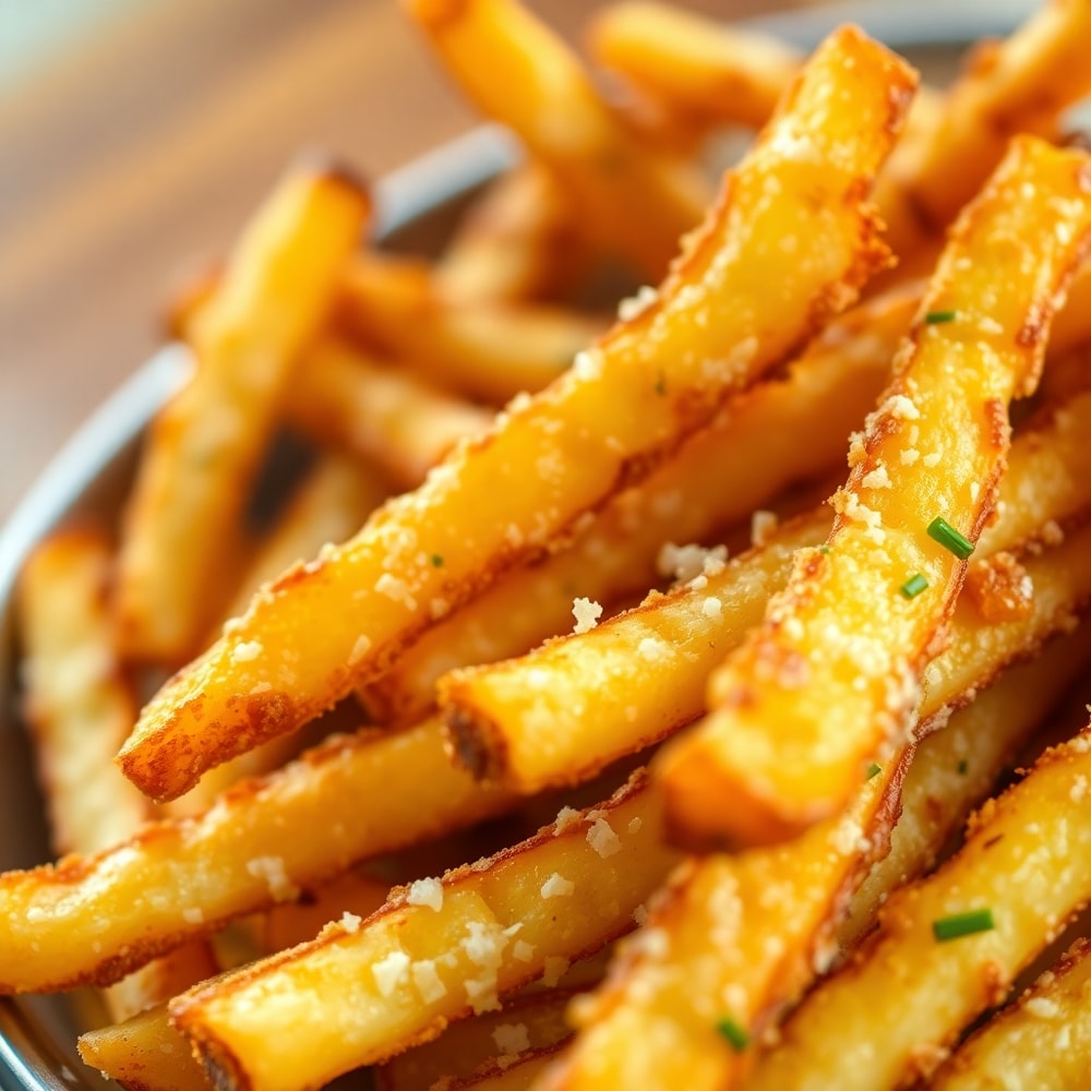 Air Fryer Garlic Parmesan Fries
