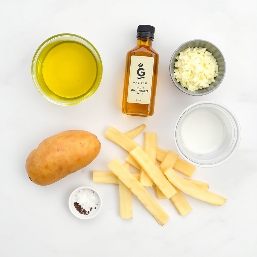 Air Fryer Garlic Parmesan Fries Ingredients