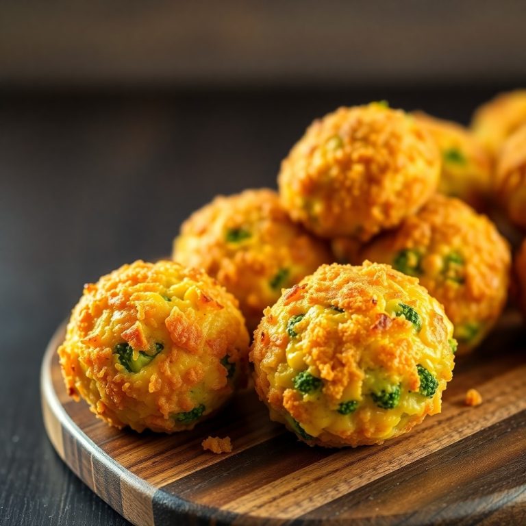 baked broccoli cheese balls