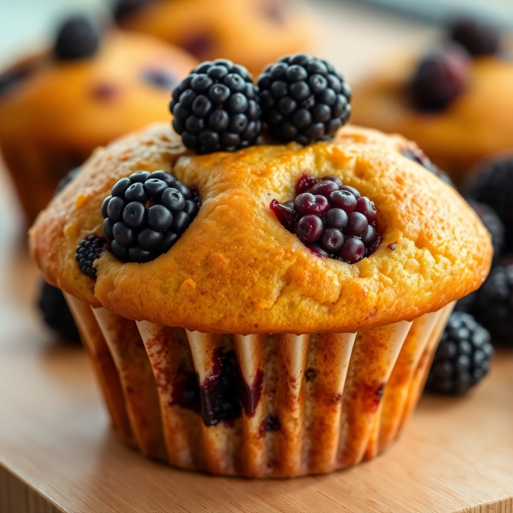 blackberry muffins