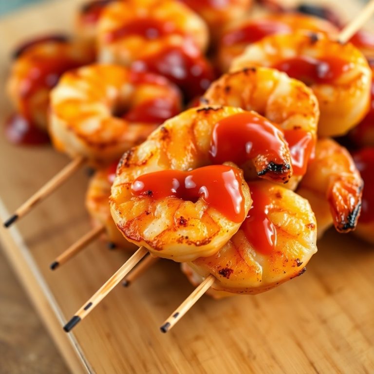 Sweet Chili Grilled Bang Bang Shrimp Skewers