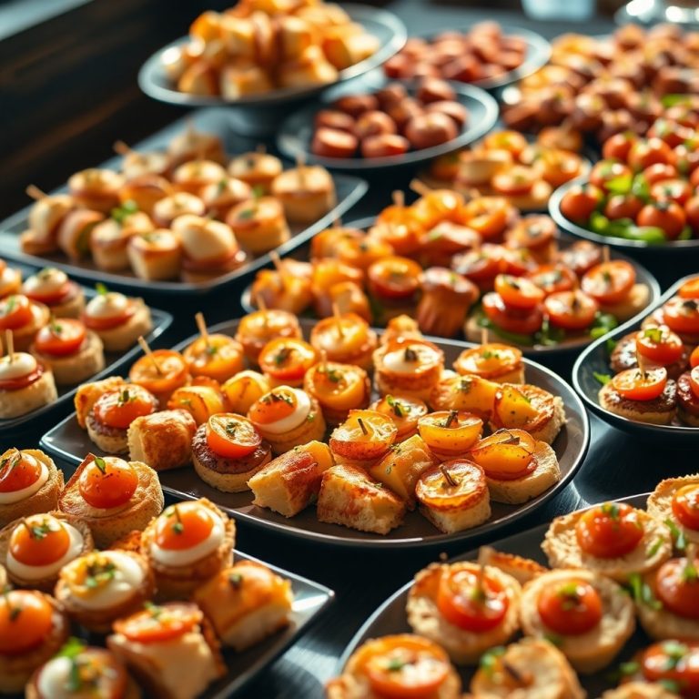 bite-sized finger-foods buffet