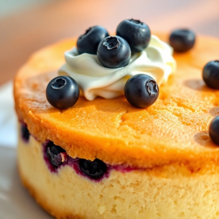 Blueberry Chiffon Cake