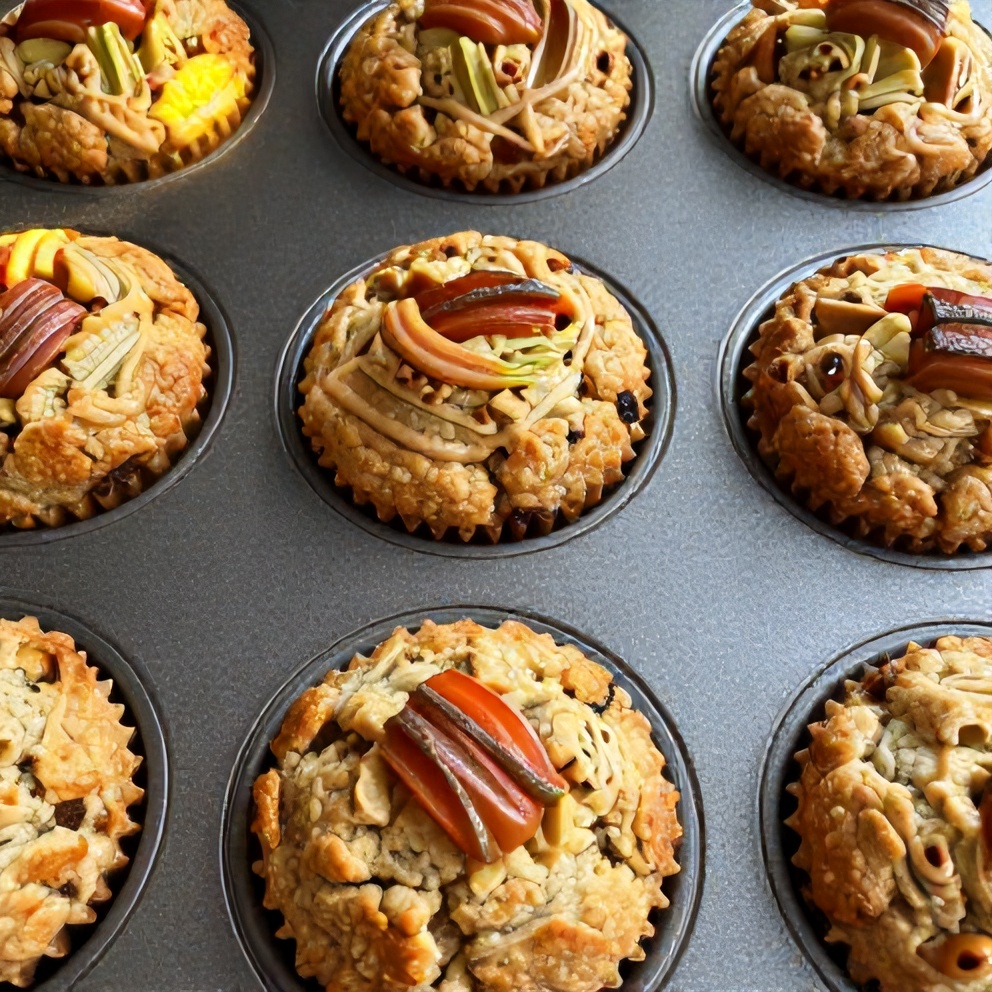 Caramelized Rhubarb Muffins