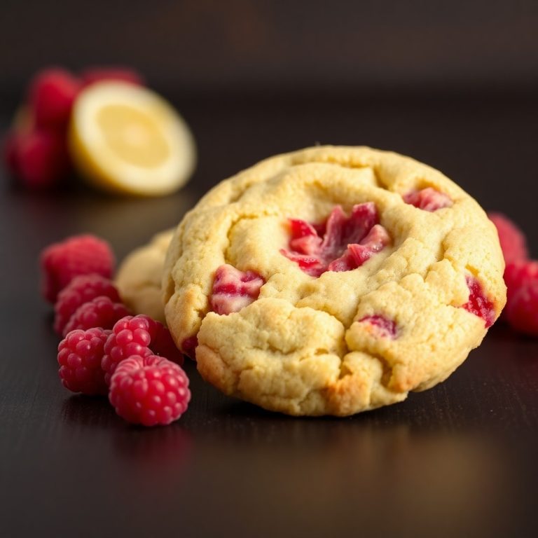 chewy lemon raspberry cookies
