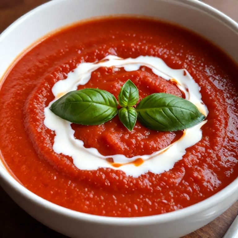 chilled roasted tomato basil soup