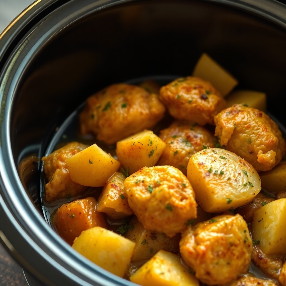 Crockpot Garlic Herb Chicken