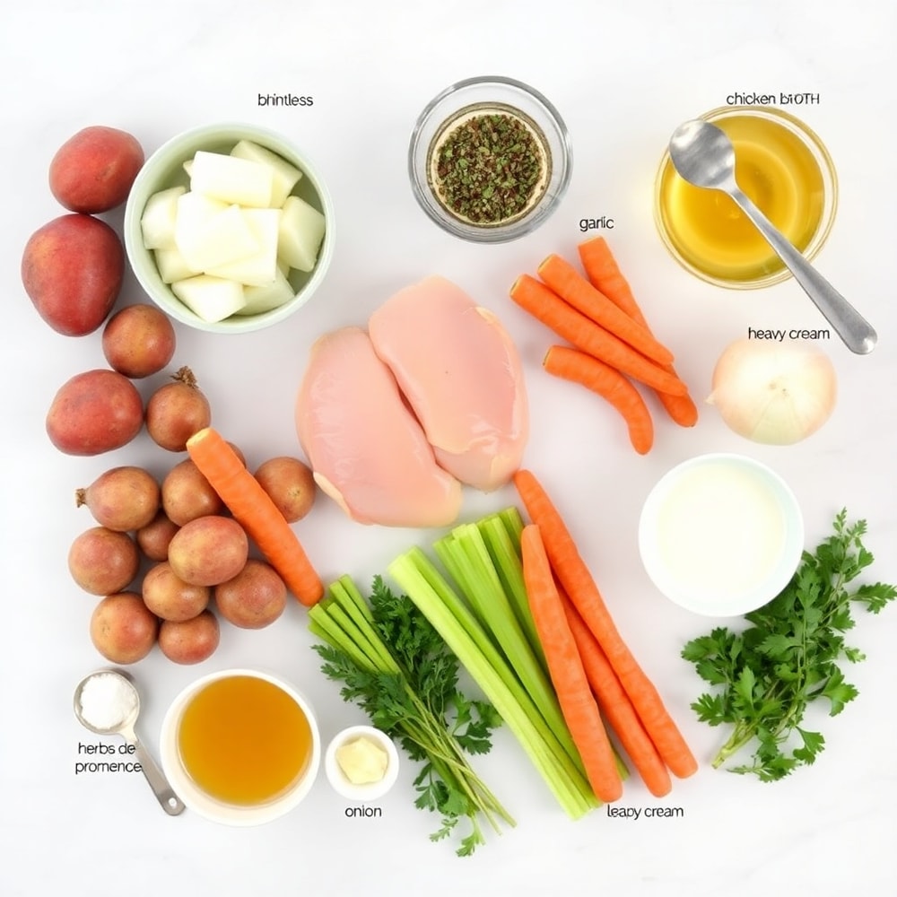 Crockpot Garlic Herb Chicken Ingredients